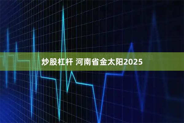炒股杠杆 河南省金太阳2025